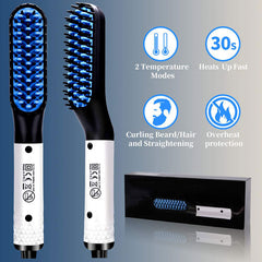 Quick Grooming Tool – 2-in-1 Beard & Hair Straightener for Daily Use