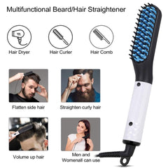 Quick Grooming Tool – 2-in-1 Beard & Hair Straightener for Daily Use