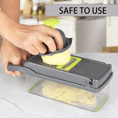 PREMIUM YUOFD Vegetable Chopper, 16-in-1 Food Chopper with 8 Stainless steel Blades for Kitchen