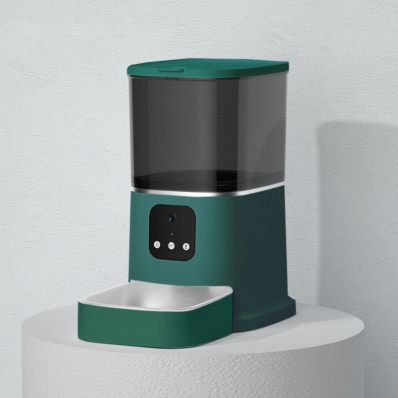 Pet Automatic Feeder Large Capacity Smart Voice Recorder APP Control Timer Feeding Cat Dog Food Dispenser With WiFi Pet Bowl.