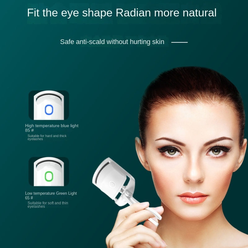 Eyelash Curler Portable Electric Heated Comb Eye Lash Long Lasting Eyelashes Curls Thermal Eyelash Curler Makeup Tools Heated Eyelash Curlers,Rechargeable Electric Eyelash Curler,Handheld Eyelash Heat.