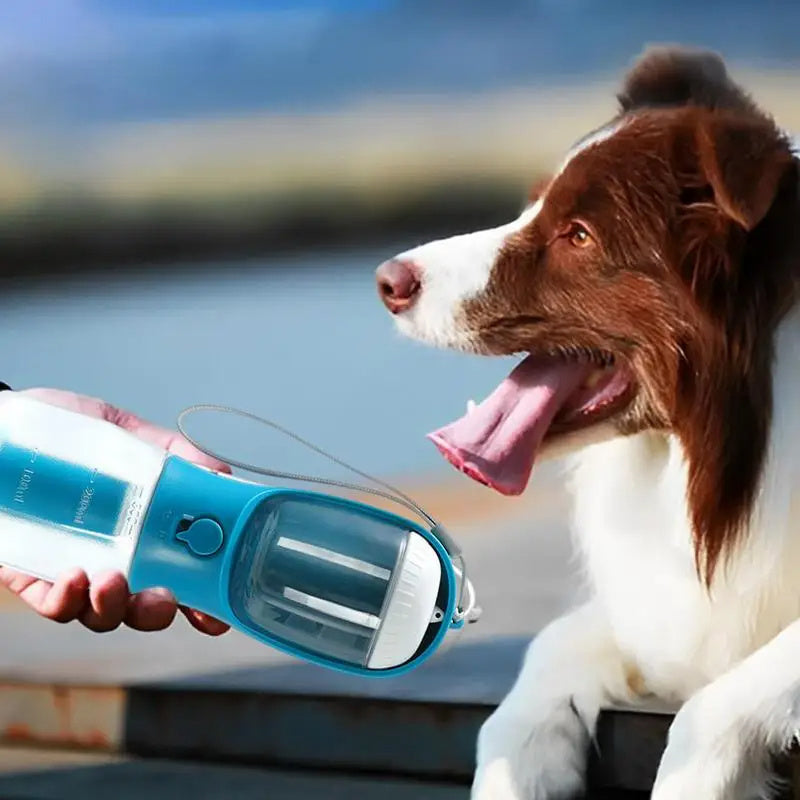 Dog Water Cup Drinking Food Garbage Bag Three-in-one Portable Small Multi-functional Pet Cups Pets Supplies.