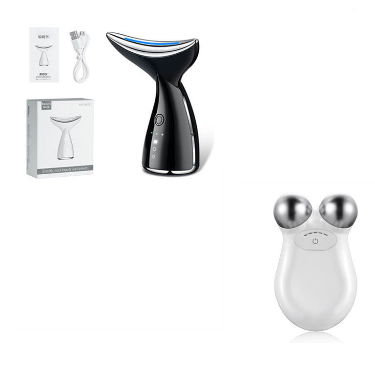 EMS Microcurrent Neck Face Beauty Device With 3 Colors LED Photon Therapy Skin Tighten Reduce Double Chin Face Lifting Devices.