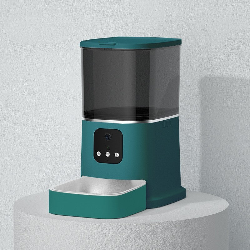 Pet Automatic Feeder Large Capacity Smart Voice Recorder APP Control Timer Feeding Cat Dog Food Dispenser With WiFi Pet Bowl.