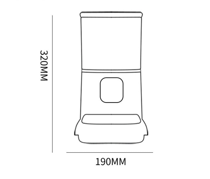 Pet Automatic Feeder Large Capacity Smart Voice Recorder APP Control Timer Feeding Cat Dog Food Dispenser With WiFi Pet Bowl.