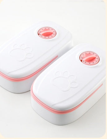 Automatic Pet Feeder Smart Food Dispenser For Cats Dogs Timer Stainless Steel Bowl Auto Dog Cat Pet Feeding Pets Supplies.