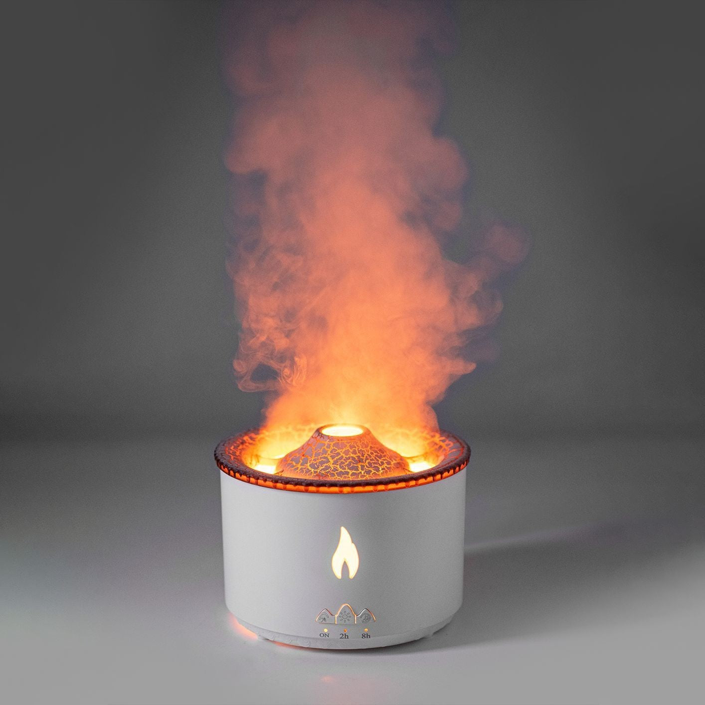 New Creative Ultrasonic Essential Oil Humidifier Volcano Aromatherapy Machine Spray Jellyfish Air Flame Humidifier Diffuser.