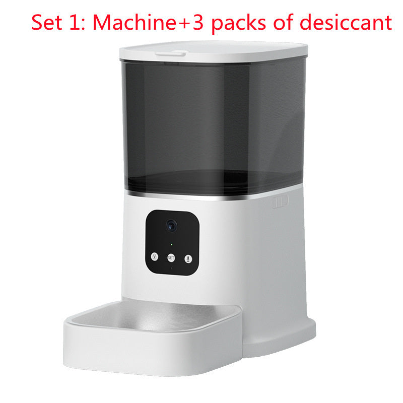 Pet Automatic Feeder Large Capacity Smart Voice Recorder APP Control Timer Feeding Cat Dog Food Dispenser With WiFi Pet Bowl.