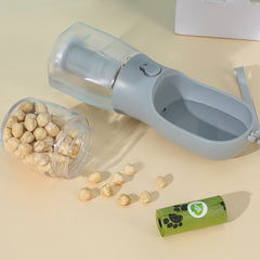 Dog Water Cup Drinking Food Garbage Bag Three-in-one Portable Small Multi-functional Pet Cups Pets Supplies.