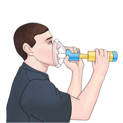 Breathing Trainer Suffocating Emergency Rescue Mask Artificial Cardiopulmonary Device - zaranest