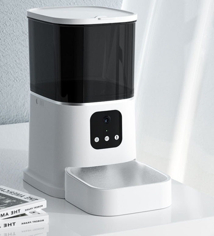 Pet Automatic Feeder Large Capacity Smart Voice Recorder APP Control Timer Feeding Cat Dog Food Dispenser With WiFi Pet Bowl.