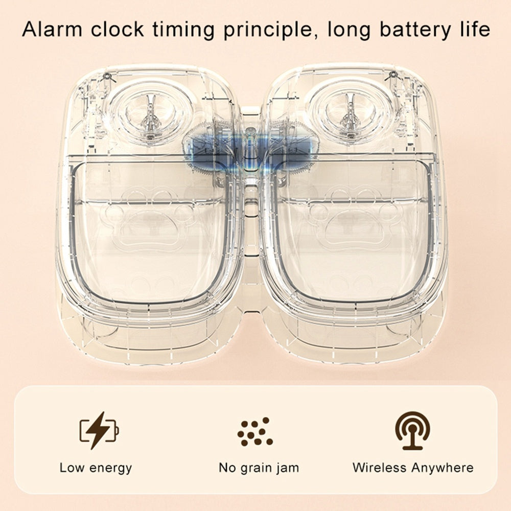 Automatic Pet Feeder Smart Food Dispenser For Cats Dogs Timer Stainless Steel Bowl Auto Dog Cat Pet Feeding Pets Supplies.